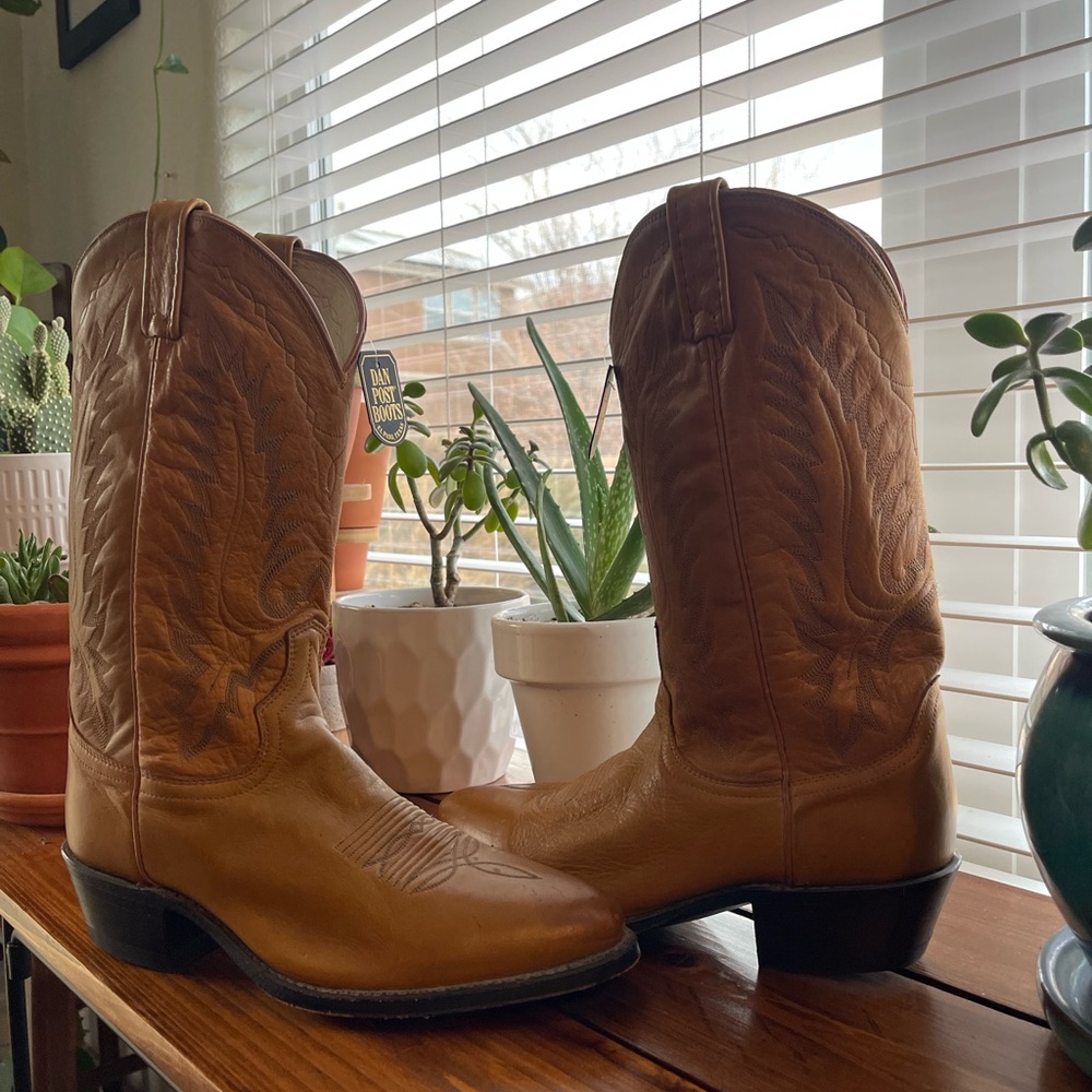 NWT Vintage Dan Post Leather Western Boots | 9.5 - Picture 3 of 14